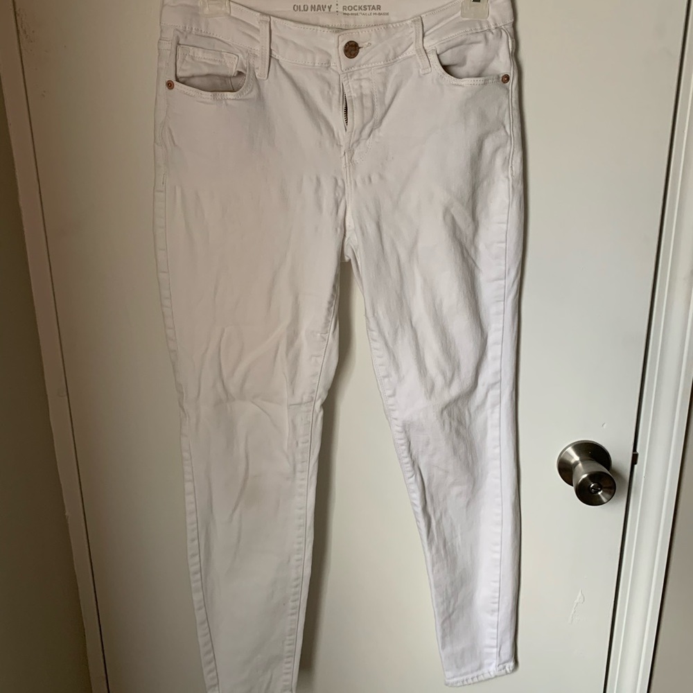 Old Navy Rockstar Jeans in White